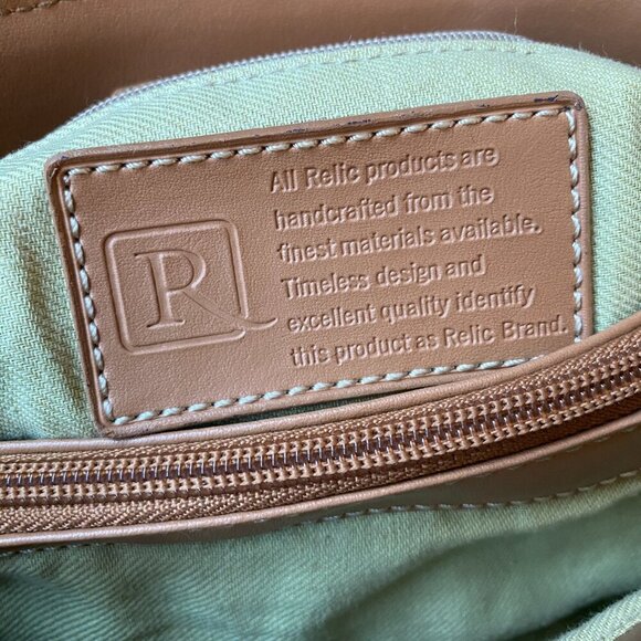 Relic Bamboo Handled Canvas Satchel Purse - Spring, Summer, Tropical Boho Chic - Picture 7 of 8